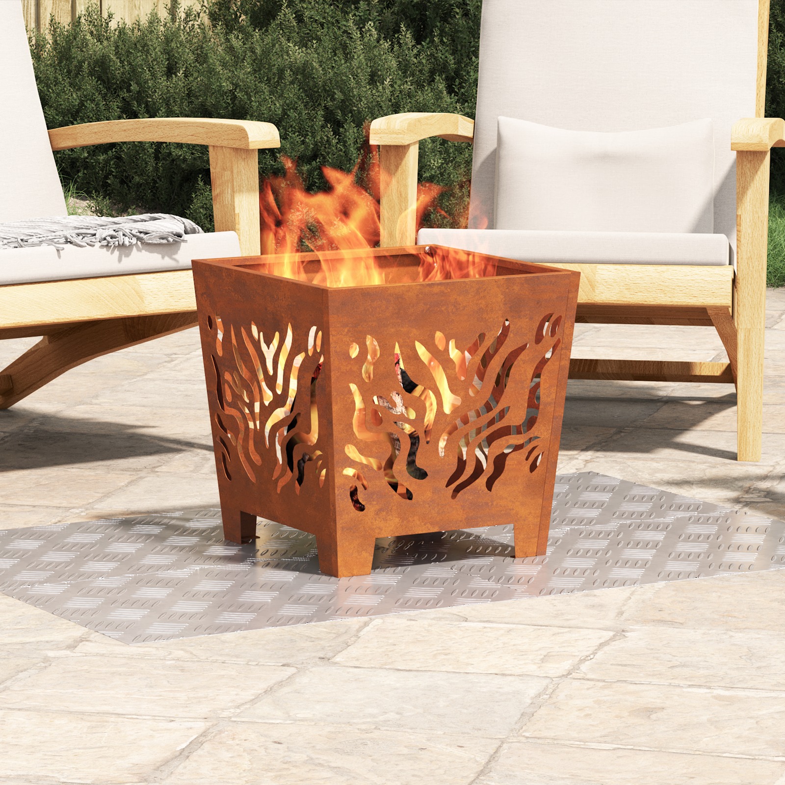 4104324_1.jpg vidaXL Schodový rošt Obdĺžnikový 4 pcs Strieborná 60 x 40 cm Hliník – Obrázok 1