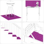 vidaXL Schodový rošt Obdĺžnikový 4 pcs Strieborná 60 x 40 cm Hliník – Obrázok 7
