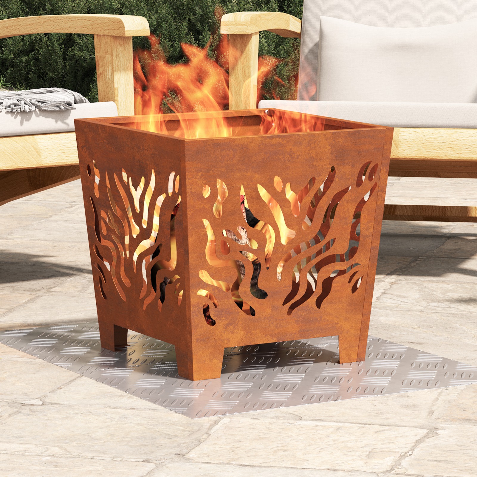 4104325_1.jpg vidaXL Schodový rošt Obdĺžnikový 2 pcs Strieborná 60 x 40 cm Hliník – Obrázok 1