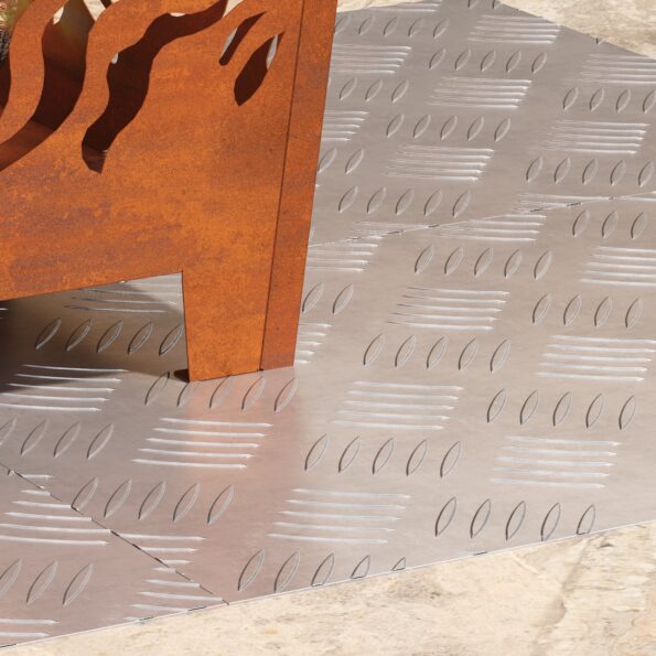 vidaXL Hliníkové plošné dosky - Sada 4, 60x40 cm, Protišmykové – Obrázok 3