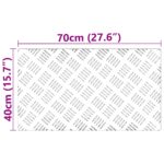 vidaXL Hliníkové protišmykové dosky 2 ks 70x40 cm – Obrázok 8
