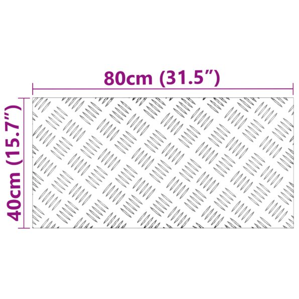vidaXL Hliníkové protiskluzové platne 2 ks 80x40 cm – Obrázok 7