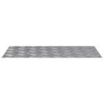 vidaXL Schodový rošt Obdĺžnikový 4 pcs Strieborná 80 x 40 cm Hliník – Obrázok 4