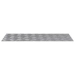 vidaXL Schodový rošt Obdĺžnikový 4 pcs Strieborná 90 x 40 cm Hliník – Obrázok 3