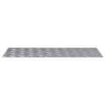 vidaXL Schodový rošt Obdĺžnikový 2 pcs Strieborná 100 x 40 cm Hliník – Obrázok 3