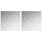 vidaXL Hliníkové protišmykové dosky 2 ks 50x50 cm – Obrázok 2