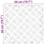 vidaXL Hliníkové protišmykové dosky 2 ks 50x50 cm – Obrázok 8