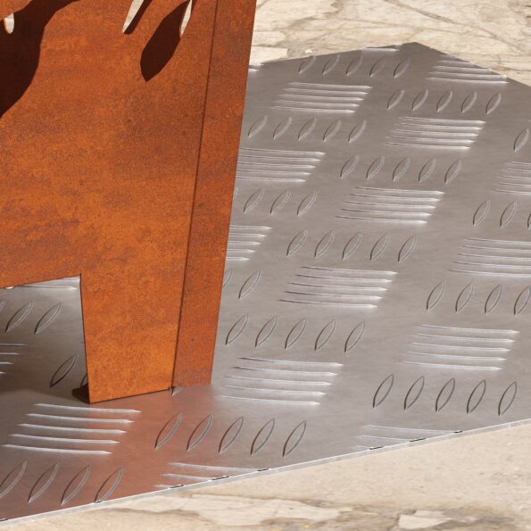 vidaXL Hliníkové Rázové Dosky 2 ks Protišmykové 50x50 cm – Obrázok 3