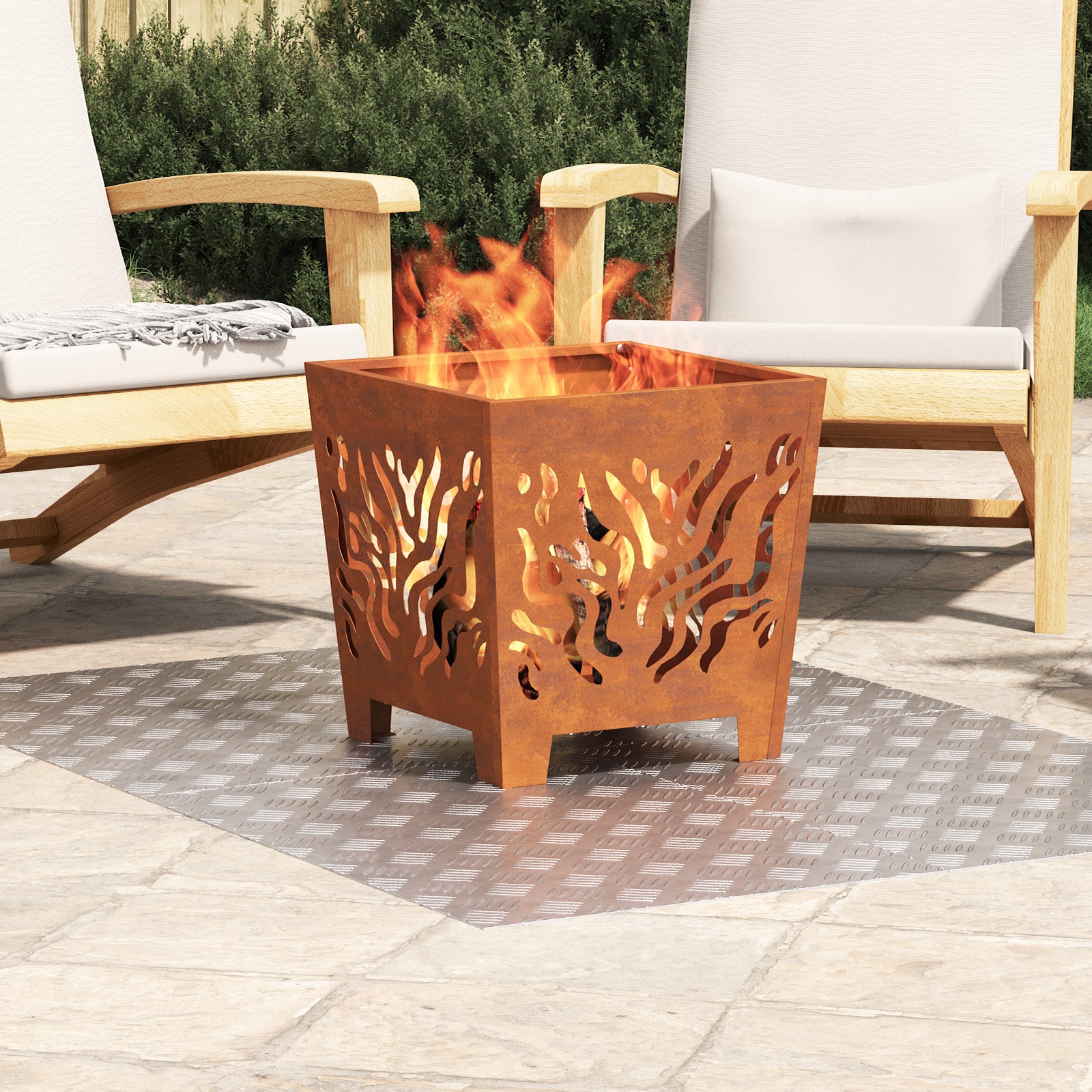4104352_1.jpg vidaXL Schodový rošt Obdĺžnikový 4 pcs Strieborná 70 x 50 cm Hliník – Obrázok 1