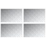 vidaXL Hliníkové Klzáky 4 ks Protišmykové 80x50 cm – Obrázok 2