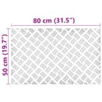 vidaXL Hliníkové Klzáky 4 ks Protišmykové 80x50 cm – Obrázok 7