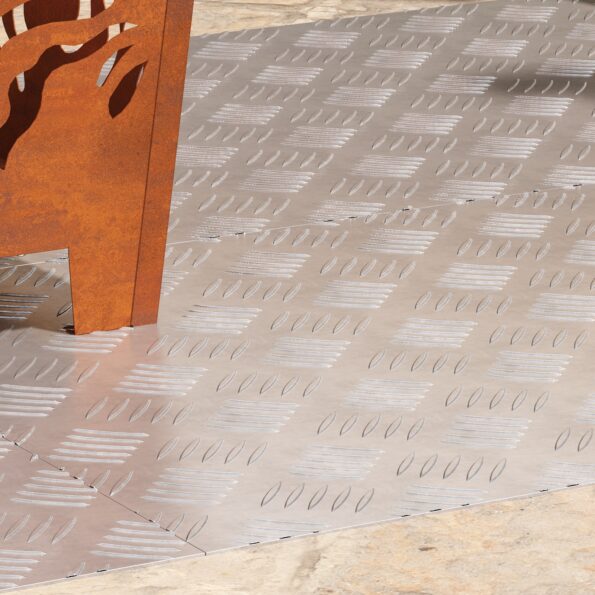 vidaXL Hliníkové kontrolné dosky 4 ks Protišmykové 90x50 cm – Obrázok 3