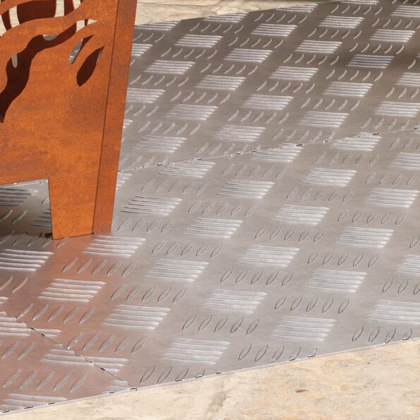 vidaXL Hliníkové protišmykové plechy 4 ks 100x50 cm – Obrázok 3