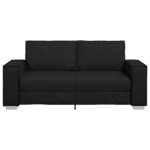 vidaXL Pohovka pre dvoch, čierna, 140 cm, z umelej kože – Obrázok 5