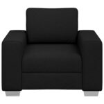 vidaXL Kreslo Čierne 59 cm Textília – Obrázok 5