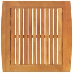 vidaXL Záhradný stolík Hnedý 45x45x50 cm Solid Akáciové drevo – Obrázok 8