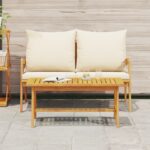 vidaXL Kávový stolík 90x45x40 cm z masívneho akáciového dreva – Obrázok 4