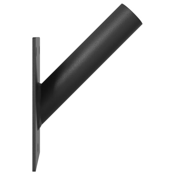 vidaXL Držiak na vlajku pre 1 vlajku na stenu, čierna oceľ – Obrázok 5