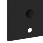 vidaXL Držiak na vlajku pre 1 vlajku na stenu, čierna oceľ – Obrázok 7