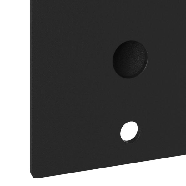 vidaXL Držiak na vlajku pre 1 vlajku na stenu, čierna oceľ – Obrázok 7