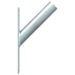 vidaXL Držiak na vlajku pre 1 vlajku na stenu, strieborná oceľ – Obrázok 5