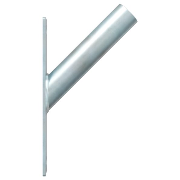 vidaXL Držiak na vlajku pre 1 vlajku na stenu, strieborná oceľ – Obrázok 5