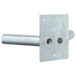 vidaXL Držiteľ vlajky na 2 vlajky na stenu, strieborná oceľ – Obrázok 6