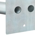 vidaXL Držiteľ vlajky na 2 vlajky na stenu, strieborná oceľ – Obrázok 7