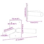 vidaXL Držiteľ vlajky na 2 vlajky na stenu, strieborná oceľ – Obrázok 8