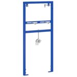 vidaXL Kúpeľňový doplnok Modrý Kov 50 x 17,5 x 136 cm Odolný