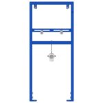 vidaXL Kúpeľňový doplnok Modrý Kov 50 x 17,5 x 136 cm Odolný – Obrázok 2