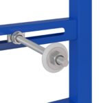 vidaXL Kúpeľňový doplnok Modrý Kov 50 x 17,5 x 136 cm Odolný – Obrázok 5