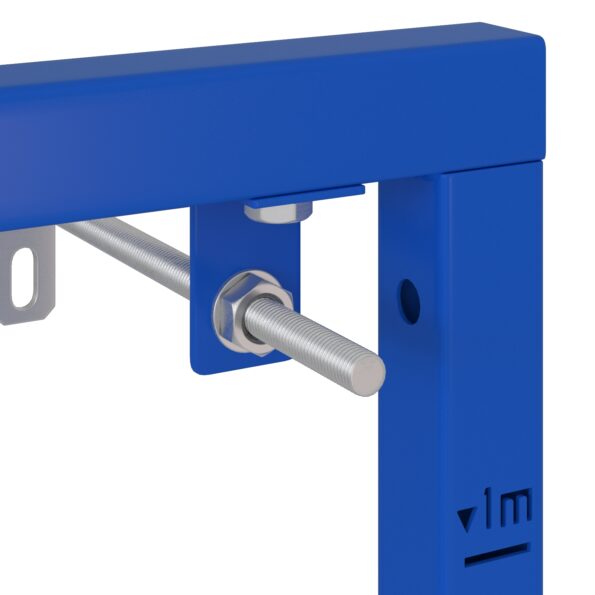 vidaXL Kúpeľňový doplnok Modrý Kov 50 x 17,5 x 136 cm Odolný – Obrázok 7