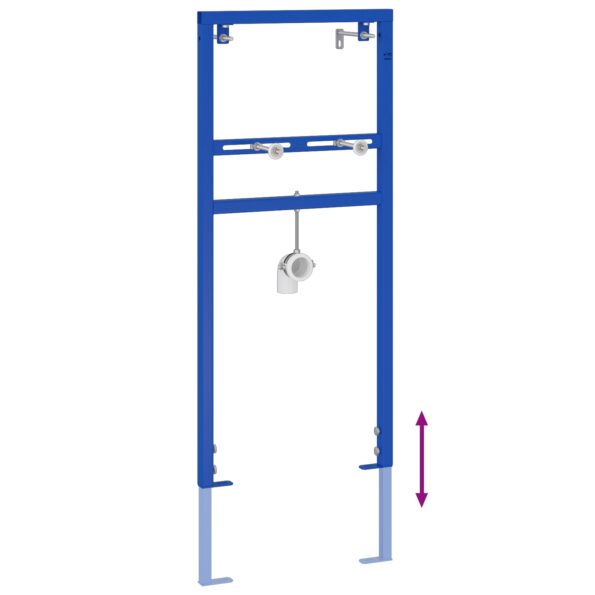 vidaXL Kúpeľňový doplnok Modrý Kov 50 x 17,5 x 136 cm Odolný – Obrázok 9