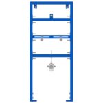 vidaXL Kúpeľňový doplnok Montáž Modrá Oceľ 50 x 17.5 x 139 cm – Obrázok 2