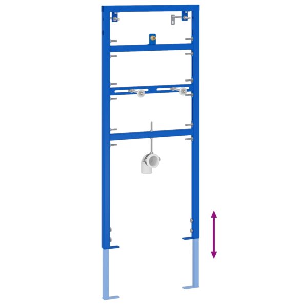 vidaXL Kúpeľňový doplnok Montáž Modrá Oceľ 50 x 17.5 x 139 cm – Obrázok 9