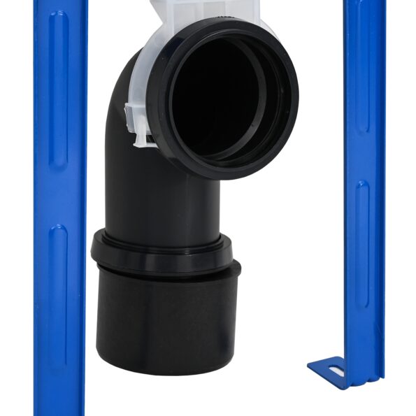 vidaXL Rám na upevnenie toalety do kúpeľne Biele Plast 50 x 8 x 131 cm – Obrázok 6