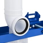 vidaXL Rám na upevnenie toalety do kúpeľne Biele Plast 50 x 8 x 131 cm – Obrázok 7