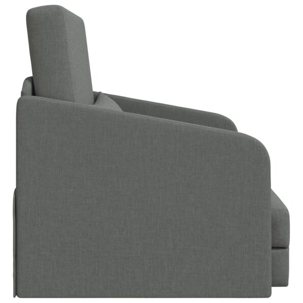 vidaXL Rozkladacia posteľ Tmavo šedá 65 x 80 x 83 cm látka – Obrázok 6
