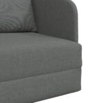 vidaXL Rozkladacia posteľ Tmavo šedá 65 x 80 x 83 cm látka – Obrázok 9