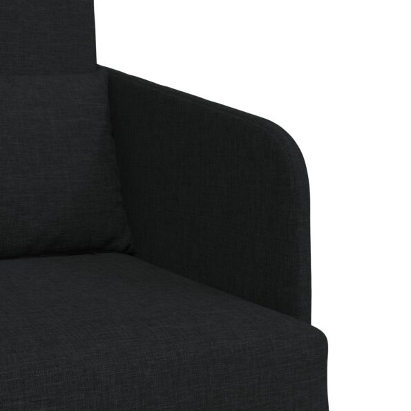 vidaXL Rozkladacia posteľ Čierna 65 x 80 x 83 cm látka – Obrázok 8