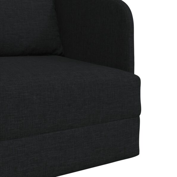 vidaXL Rozkladacia posteľ Čierna 65 x 80 x 83 cm látka – Obrázok 9