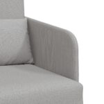 vidaXL Rozkladacia posteľ Oblá šedá 65 x 80 x 83 cm látka – Obrázok 8