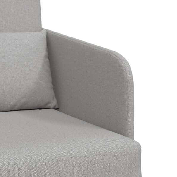vidaXL Rozkladacia posteľ Oblá šedá 65 x 80 x 83 cm látka – Obrázok 8