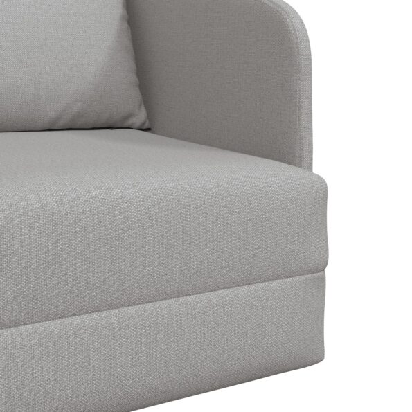 vidaXL Rozkladacia posteľ Oblá šedá 65 x 80 x 83 cm látka – Obrázok 9