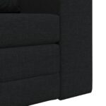 vidaXL Rozkladacia posteľ Čierna 98 x 71 x 83 cm látka – Obrázok 9