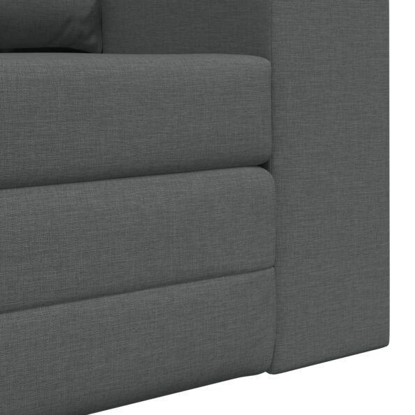 vidaXL Rozkladacia posteľ 60cm Tmavo šedá látka – Obrázok 10