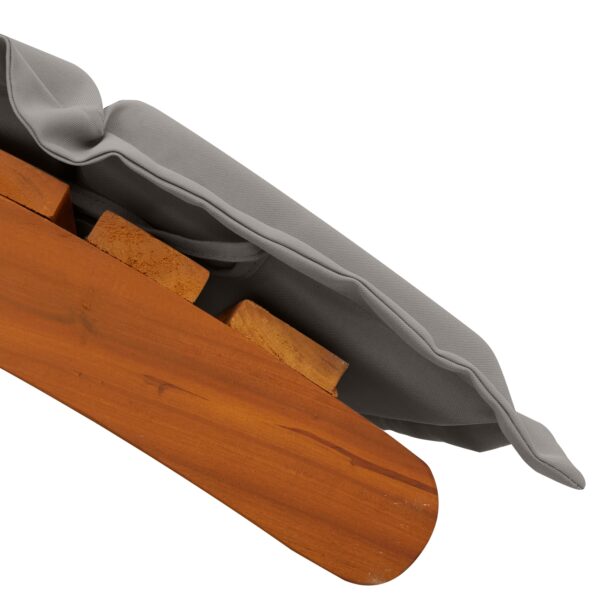 vidaXL Lehátka s vankúšmi 2 ks Tmavo šedé Masívna akácia – Obrázok 11