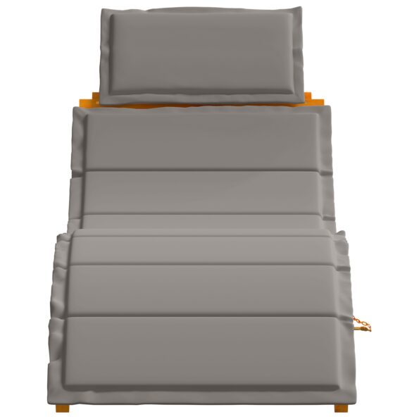 vidaXL Lehátka s vankúšmi 2 ks Tmavo šedé Masívna akácia – Obrázok 6