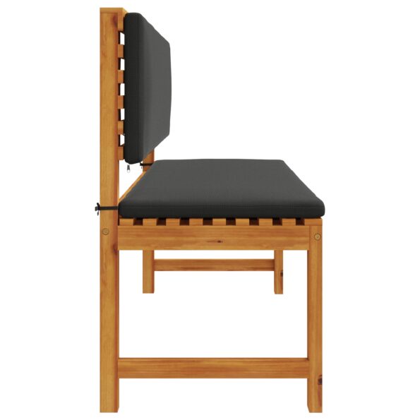 vidaXL Záhradná lavička s vankúšmi 100x50x91 cm z masívneho akáciového dreva – Obrázok 7